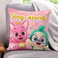 thumbnail image 1 of PINKFONG Fundas de almohada de terciopelo con tema, regalos de funda de almohada, decoración para el hogar, cojín de lanzar, regalo de cumpleaños para fans y parejas. 40cm x 40cm., 1 of 6