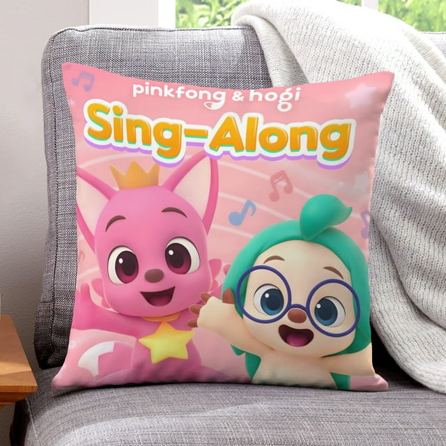 PINKFONG Fundas de almohada de terciopelo con tema, regalos de funda de almohada, decoración para el hogar, cojín de lanzar, regalo de cumpleaños para fans y parejas. 40cm x 40cm.