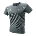 thumbnail image 5 of Men’s Athletic Quick Dry Short Sleeve T-Shirt and Shorts Set Lightweight Breathable Sportswear for Fitness Running Training Gym Workout, 5 of 9