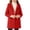 Red, variant on Kids Wool Winter Overcoat, Hooded Long Sleeve With Pockets, Solid Color Warm Outerwear For Boys Girls White 14-15Years
