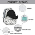 thumbnail image 4 of Hedgehog Pioneer Flower Pattern Backpack for School,Cute School Bag,Schoolbag with Adjustable Shoulder Straps & Padded Back,15.3"x11"x7.1".﻿, 4 of 6