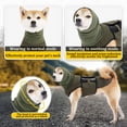 thumbnail image 6 of Cozyvia Dog Anxiety Vest with Hood, Skin-Friendly Thunder Jacket for Dogs, All-in-One Dog Calming Shirt with Hood for Thunder, Fireworks, Separation - Keep Pet Calm without Medicine - Navy XXL, 6 of 8