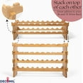 thumbnail image 5 of DECOMIL - 18 Bottle Wine Rack | Wine Rack Stand | Modular and Stackable | Wine Bottle Organizer for Countertop (9 Bottle), 5 of 7