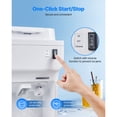 thumbnail image 5 of KFFKFF Electric Ice Shaver and Crusher, 220lbs/Hour Snow Cone Maker with 4L Ice Storage, 350W 1500RPM Tabletop Shaved Ice Machine for Home, Events, and Commercial Use (White), 5 of 9