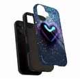 thumbnail image 3 of Heart Shaped Glitter iPhone Case for Trendy Teens & Party Lovers, Compatible with iPhone 11/12/13/14/15/16 (Pro Max/Plus) – Neon Gradient Shimmer Protective Cover, 3 of 9