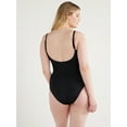 thumbnail image 3 of Time and Tru Women's and Women's Plus V Wire One Piece Swimsuit, Sizes XS-3X, 3 of 5