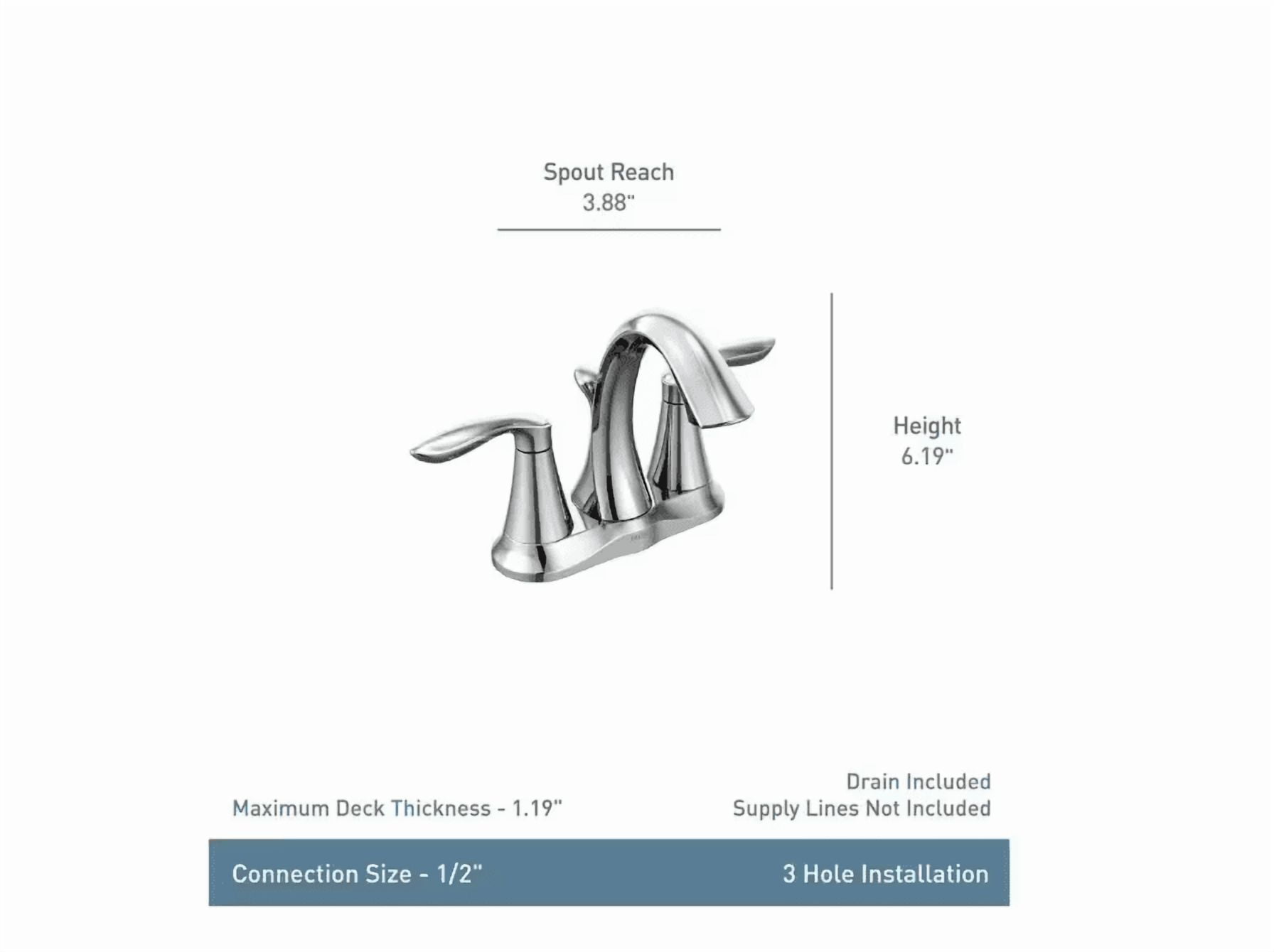 Moen 6410ORB Rubbed Bronze two-handle bathroom faucet