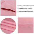 thumbnail image 4 of Bxaolu Blackout Curtains for Bedroom 54 Inches Long - Room Darkening Heat Insulated Blocking Rod Pocket Window Drapes for Room, 2 Panels, 38 x 54 Inch, Pink, 4 of 9
