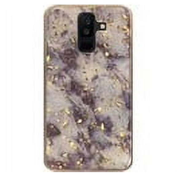 GSA Gold Flake Marble Case for Samsung Galaxy A6 - Purple/Gold