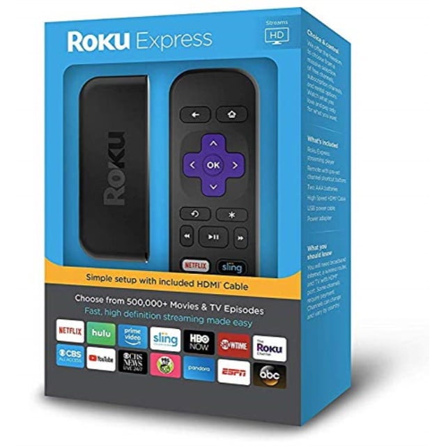 Roku Express Easy High Definition Streaming Media Player HD 