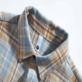 thumbnail image 5 of HaoXianJian Mens Shirts Plaid Shirt Printed Big & Tall Button-Up Shirts Men's Casual Long Sleeved Tops Lightweight Jacket Plus Sizes L-4L, 5 of 7