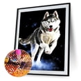 thumbnail image 2 of Cuadro de arte de resina de mosaico de Husky siberiano de kits redondos completos de pintura de diamantes (V2495) FLhrweasw Nuevo, 2 of 9