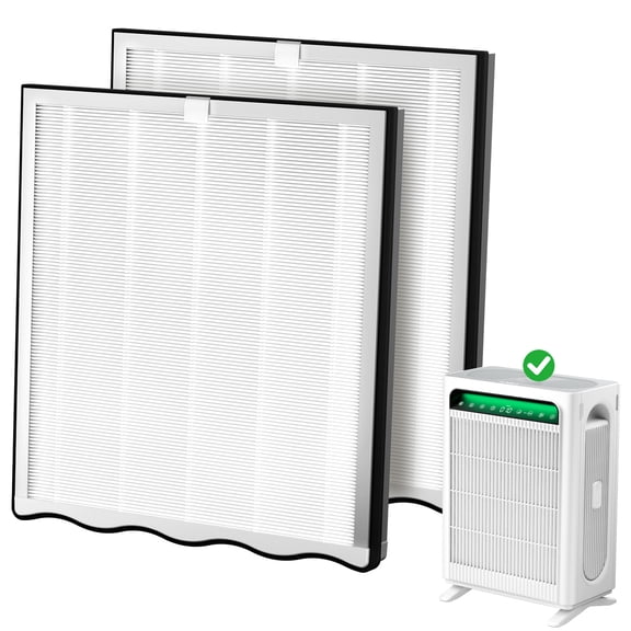 HEPA Replacement Filters for APH4000/AP400 Air Purifier, 2 Pack, Double-Sided True HEPA & Activated Carbon Combination Filter, Helps Reduce Smoke, Odors, Dust & Pet Dander for Cleaner Home Air