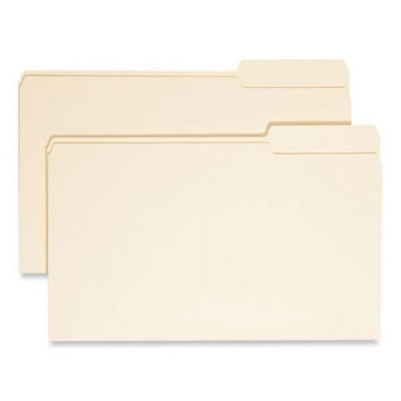 Smead Manila File Folders, 1/3-Cut Tabs: Right Position, Legal Size, 0.75" Expansion, Manila, 100/Box, Each