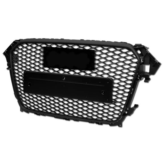 Stehlen 642167821632 RS Honeycomb Mesh Front Hood Bumper Grille - Matte Black For 2013-2016 Audi A4 / S4 B8.5