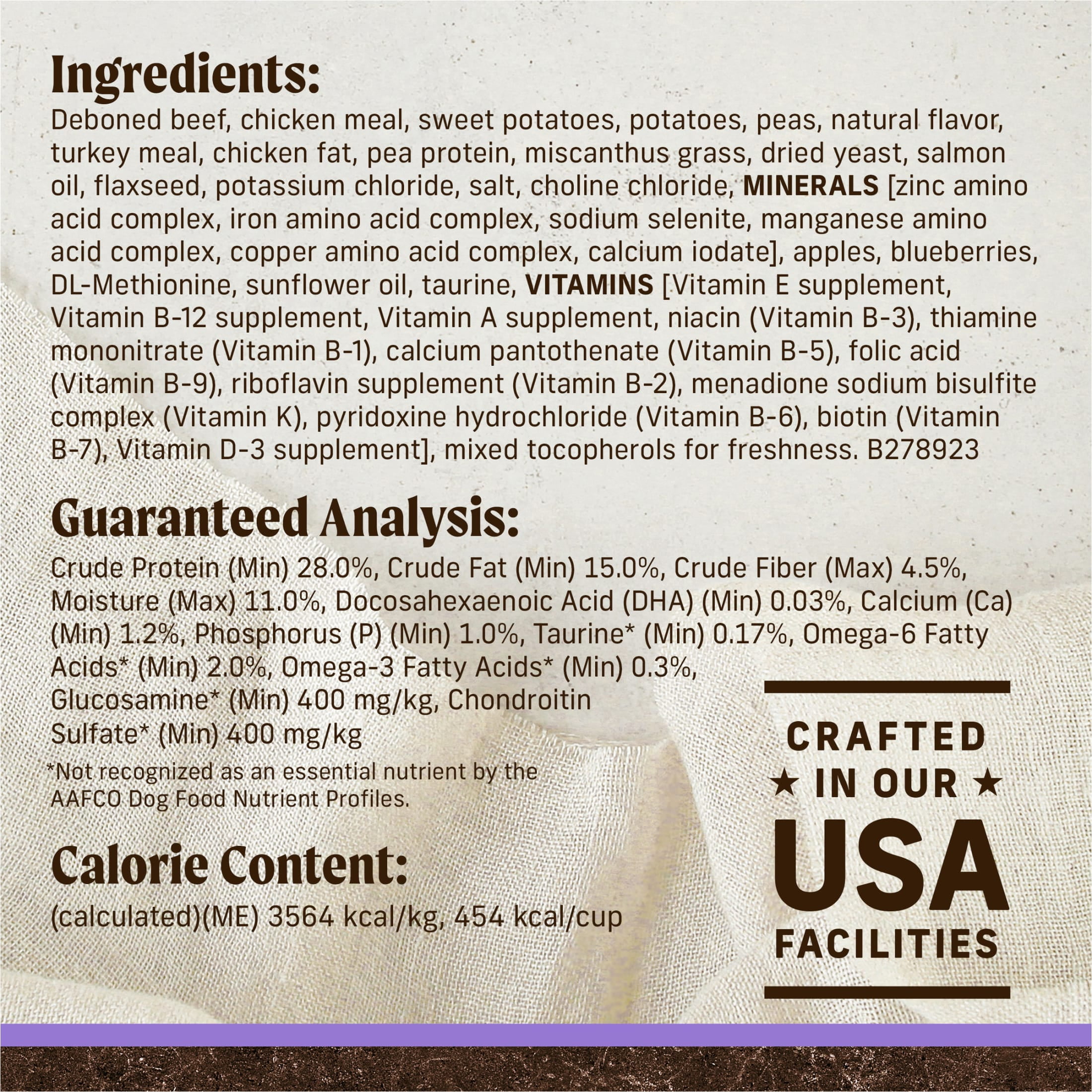 Merrick Puppy Grain-Free Dry Dog Food, High Protein Real Texas Beef & Sweet Potato, 22 lb Bag
