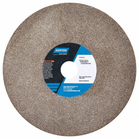 UPC: 0076607882776 | Norton Abrasives Grinding Wheel 8 in. Dia AO 60/80G Brown 07660788277
