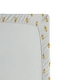 thumbnail image 3 of Ambesonne White Fitted Sheet, Brown Droplets Romance, Full Size, White Yellow, 3 of 3