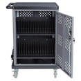 thumbnail image 6 of Oklahoma Sound DCC Series Modern Metal Duet Charging Cart with Storage in Black, 6 of 12