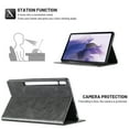 thumbnail image 3 of Dteck Case for Samsung Galaxy Tab S9 11 Inch 2023, Galaxy Tab S9 / S8 / S7 Case with Credit Card Slots, Multi-Angle Stand Folio Shockproof Cover,Black, 3 of 5