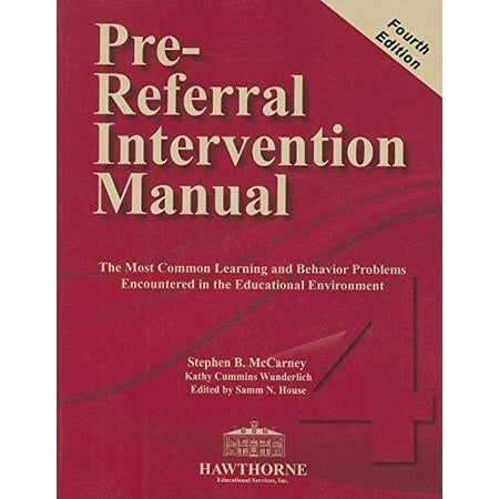 Pre-Referral Intervention Manual