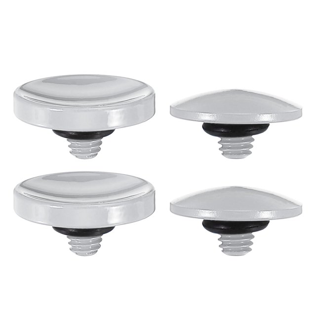 Unique Bargains Shutter Release Button Soft Shutter Release Button Copper Camera Shutter Button Silver 4 Pack