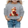 thumbnail image 1 of Chandail en Molleton à Manches Longues pour Filles, Graphique, Mignon, Col Rond, Pull-Over, Vêtements pour Filles, 1 of 4