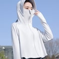 thumbnail image 2 of Sun Protection Clothing Protection Clothing Sun Protection Shirt Sun Protective Jacket UV Sun Protection Clothing Cooling Sunblock Shirt Long Sleeve Hooded With Mask For Women For Anggrek Otros Deportes, 2 of 5