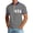v#116Dark Gray529, variant on Men'S T-Shirt U.S.A. Stars And Stripes Graphics Short Sleeve Collar With Half Zip Soft Top For 4th Of July Rodeo Breathable Tee,Blue,S