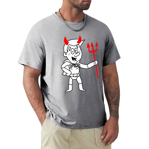 Camiseta Superflex (periódico) tops de verano en blanco para niño camisetas lisas para hombre