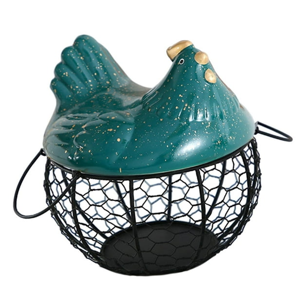 Cesta para huevos de cocina, contenedor para huevos frescos, colección de huevos de granja. Negro con punto pequeño