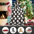 thumbnail image 4 of Loveinside Jumbo Large Plastic Gift Bag, Christmas Design Plastic Bag with Tag and Tie for Holiday - 56" x 36", 1 Pcs - Black Santa, 4 of 5