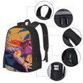 thumbnail image 2 of Easygdp Colorful Gecko Jungle Art Mochila de Gran Capacidad Minimalista Ideal para Escuela, Viajes y Uso Diario, 2 of 6