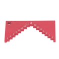 thumbnail image 1 of Red Anodized Aluminum Alloy Stepped Depth Gauge for Circular Saw and Planer, 1 of 2