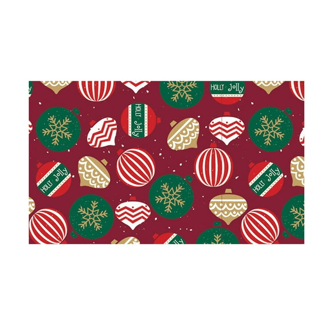 Christmas Wrapping Paper Christmas Wrapping Paper Christmas Gift Box Wrapping Paper Solitary-Sided Color Printed Bouquet Wrapping Paper Suitable for Christmas Party Gift Packaging Gift Wrapping Paper