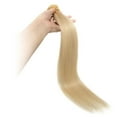 thumbnail image 6 of MY-LADY 100S Nail U Tip Fusion 100% Remy Human Hair Extensions Keratin Pre Bonded Hairpiece Straight 0.5g/s, #613 Bleach Blonde, 18inch, 6 of 10