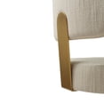 thumbnail image 4 of TOV Furniture Primrose Cream Textured Performance Fabric Adjustable Stool, 4 of 9
