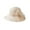 Beige, variant on Michellecmm Women Summer Elegant Organza Hat 3D Floral Pearl Decor Wide Brim Church Cap for Tea Party Wedding