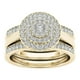 thumbnail image 1 of Anillos para mujer, regalos para mujer, anillos de mujer 2 en 1, juego de diamantes brillantes desmontables, anillos de compromiso, anillos de boda, anillo de oro con incrustaciones de circonita., 1 of 3