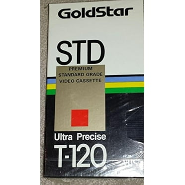 Craig Premium Blank T-120 VHS Tapes 3-Pack - 120 Minute Recording, Reusable, SP/LP Modes