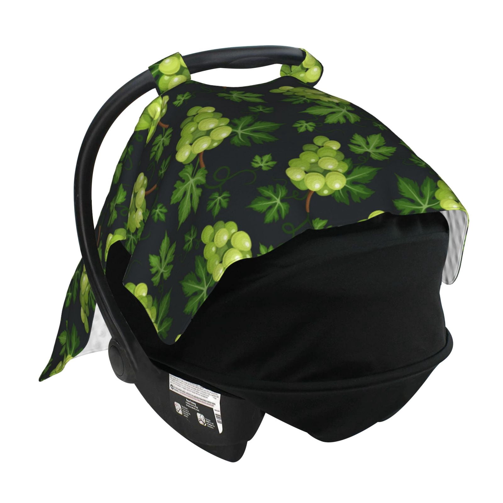 Car Seat Cover Baby - green leaf Grape Breathable Infant Car Seat Cover for Baby Carseat, Lightweight Comfort Baby Essentials Must Haves Newborn Stuff for Girl Boy