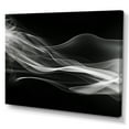 thumbnail image 2 of Designart "Black White Contemplative Abstraction I" Modern Waves Wall Decor, 2 of 5