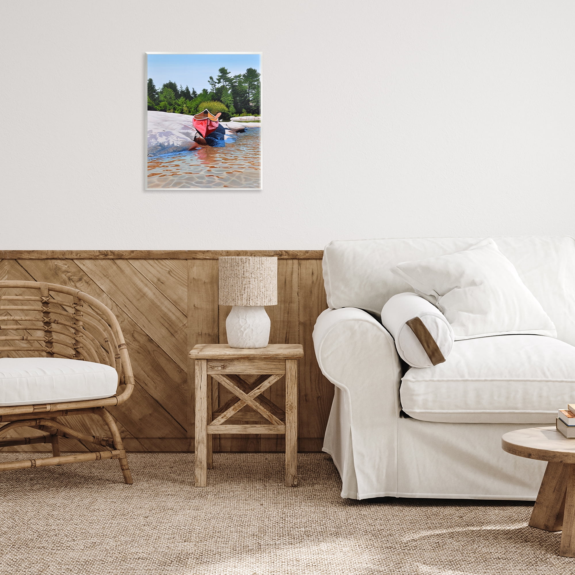 Stupell Industries Canoe at Water's Edge Wall Plaque Art, design by Kenneth M Kirsch