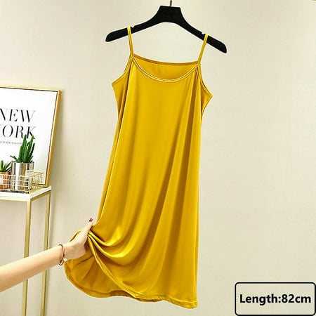 Seamless Full Slips Under Dress Women Summer Plus Size Sleeveless Ice
