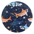 thumbnail image 5 of Fish Stars 10 inch Wall Clocks Non Ticking Easy to Read Battery Decorative for Home Bathroom Kitchen Bedroom Living Room, 5 of 8