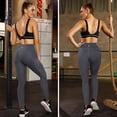 thumbnail image 4 of Pantalones de yoga de cintura alta con bolsillos, control de barriga, pantalones de entrenamiento para mujer Leggings de yoga elásticos en 4 direcciones con bolsillos Adepaton  LRWJ017-15, 4 of 4