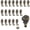 Bronze, variant on Push Pin Hangers, 20 Pcs Zinc Alloy Rose Pin Hooks Picture Hanging Nails for Home Office Fabric Wall Wooden (Silver)