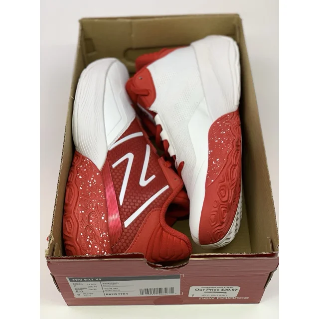 New Balance Two WXY v4 Basketball Shoes Red White BB2WYTR4 Size Men's 7 Wmn 8.5