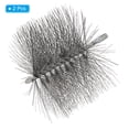thumbnail image 3 of Unique Bargains Brosse de Nettoyage de Tube 180mm, 2 Pcs Brosse de Nettoyage de Cheminée en Fil d'Acier Ronde M12 Filetée, 3 of 4