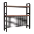 thumbnail image 3 of Lipstore Desktop Bookshelf 2 Layers Desk Book Shelf Multipurpose Display Storage Rack 55 cmx20 cmx93 cm, 3 of 8